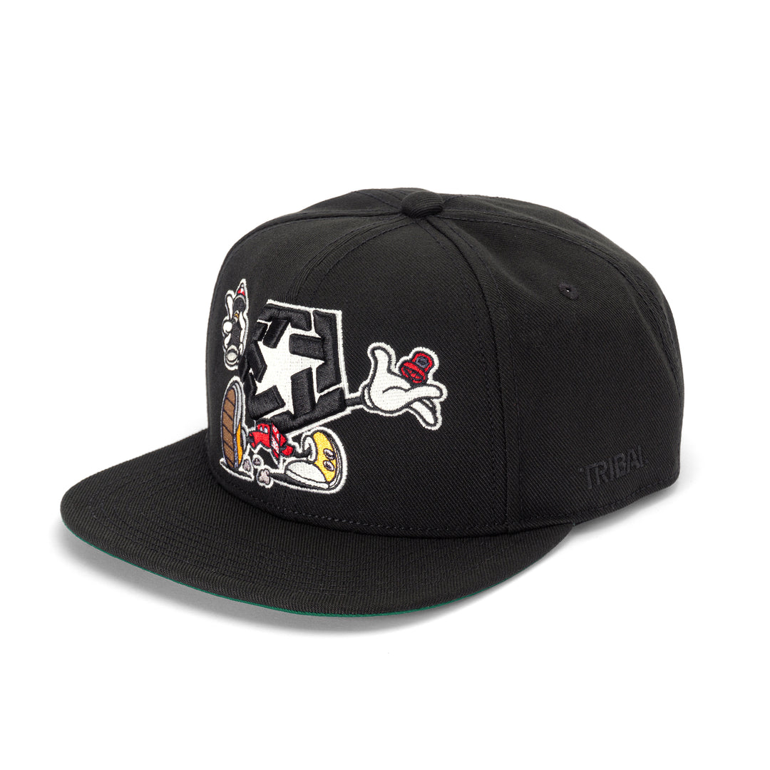 Cartoon Snapback black