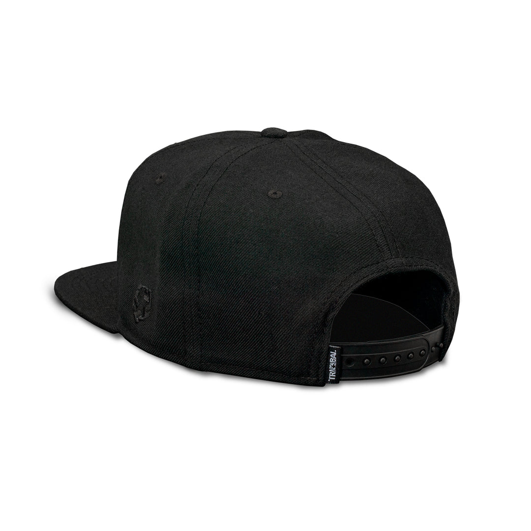 Cappellino Snapback con logo ad arco / nero - bianco