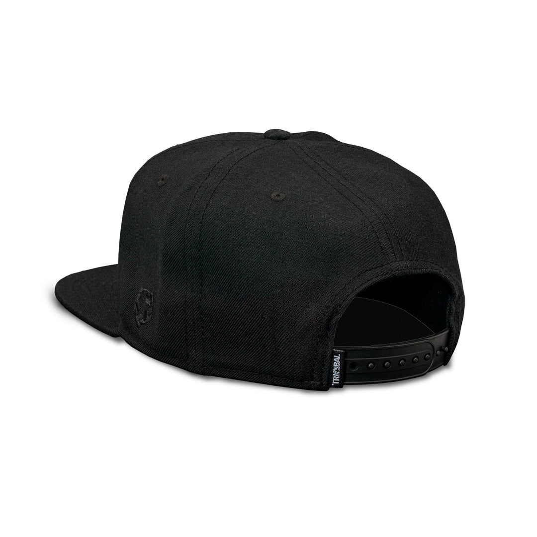 Arched Logo Snapback Cap / black - white