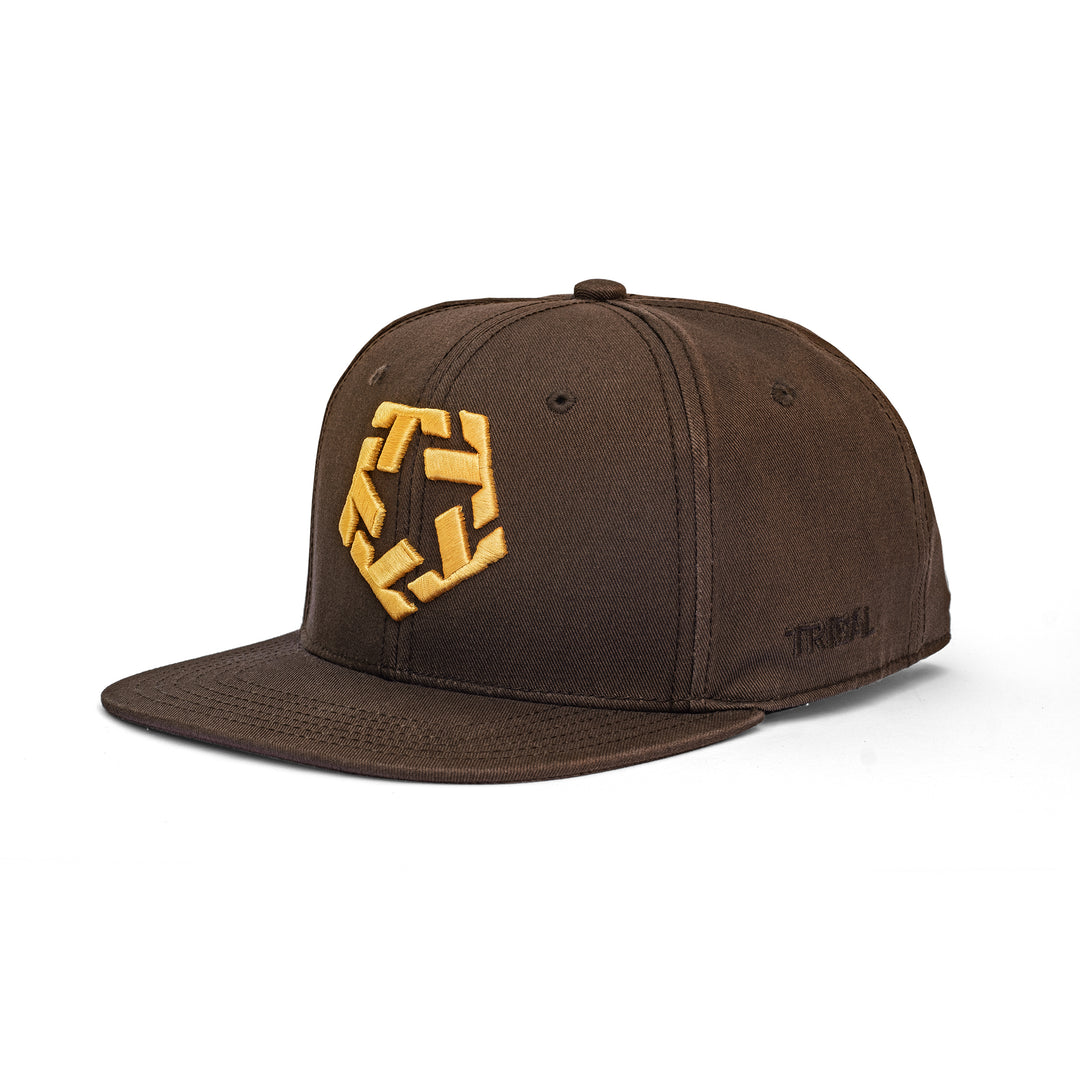 Cappellino T-Star Snapback marrone / oro