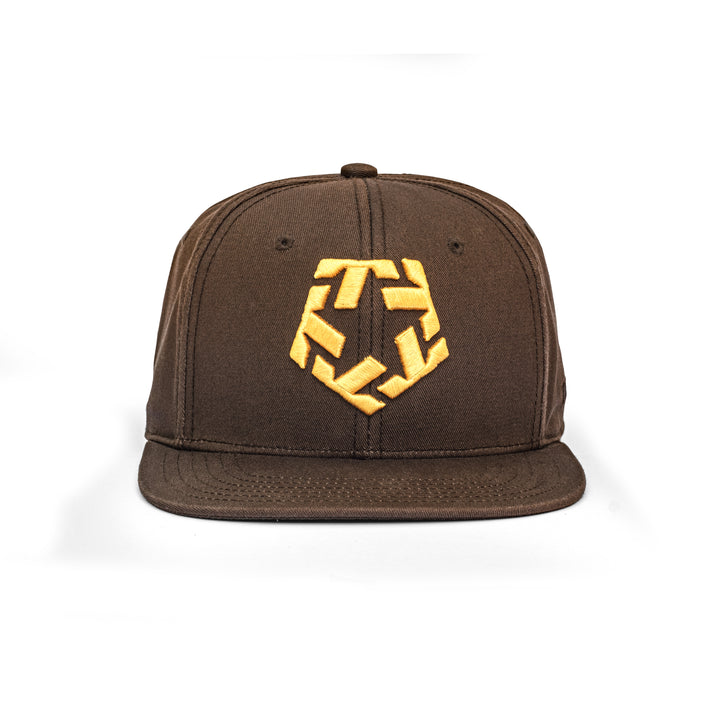 Cappellino T-Star Snapback marrone / oro