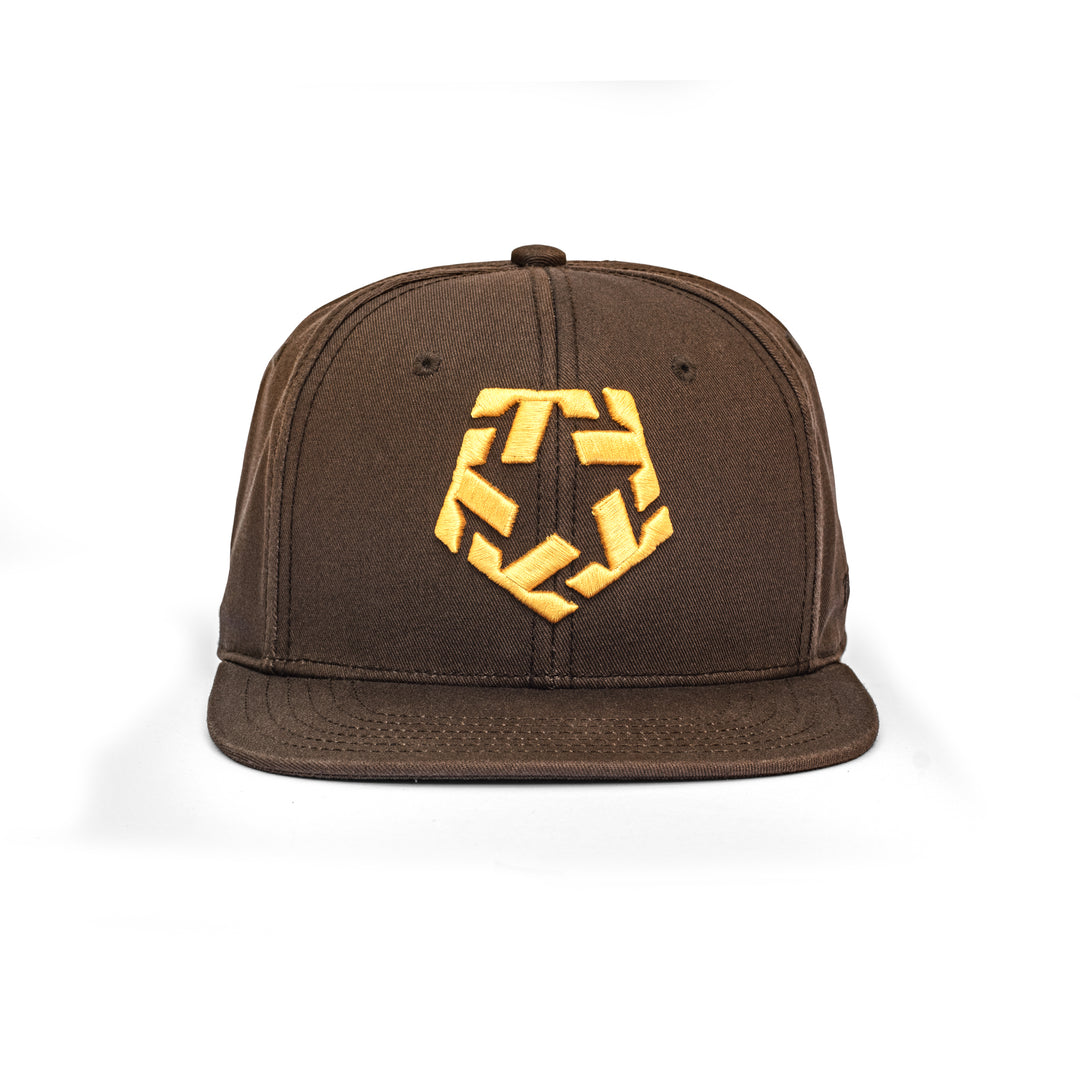 Gorra T-Star Snapback marrón / dorado