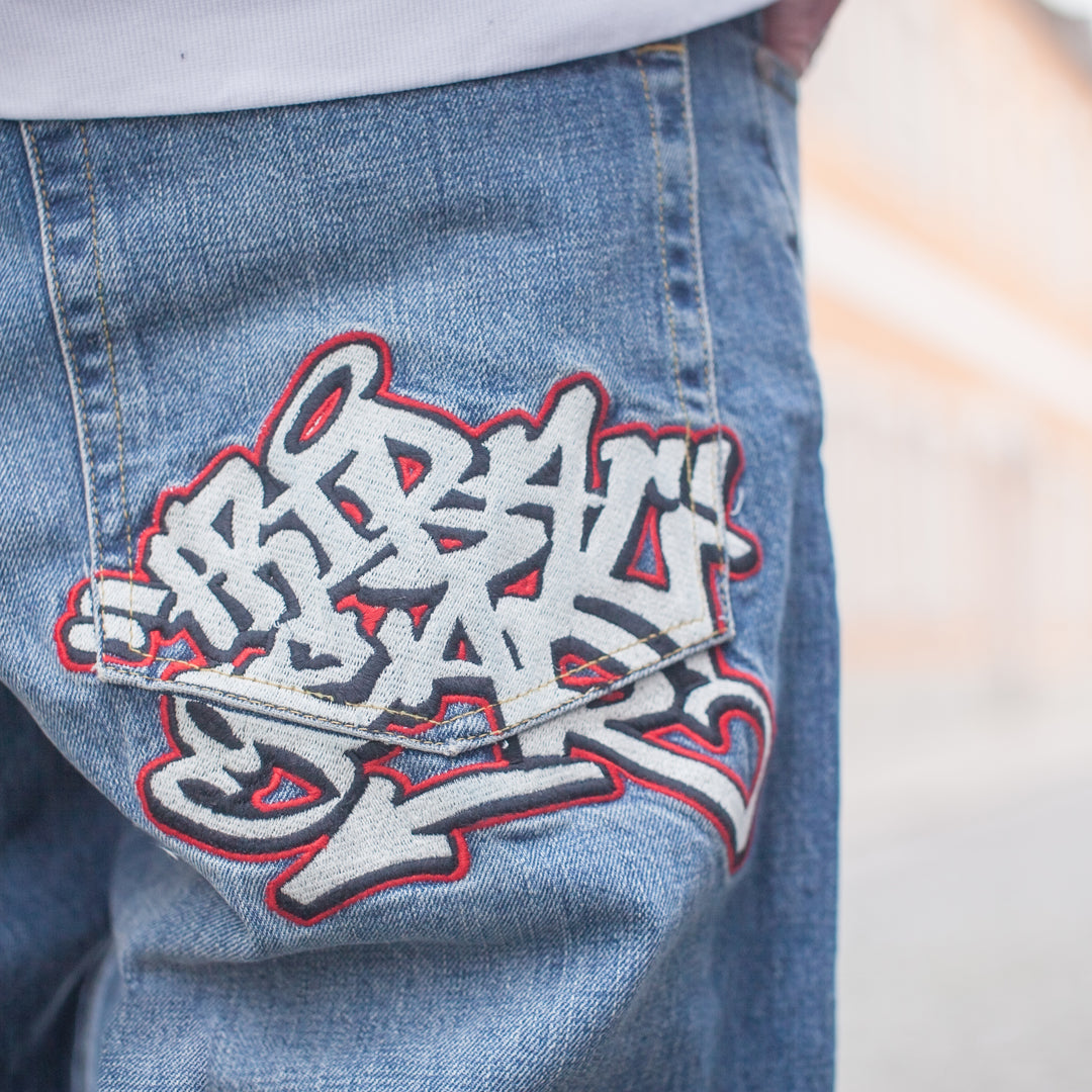 Dyse Tag Baggy Pant / blue steel