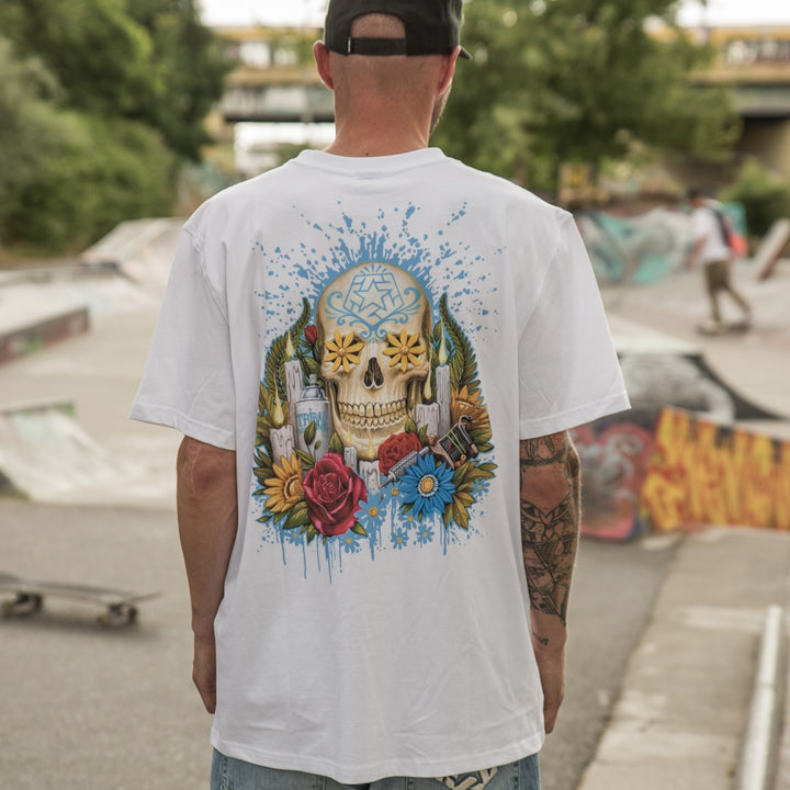 T-shirt tribale Garcia Altar bianca
