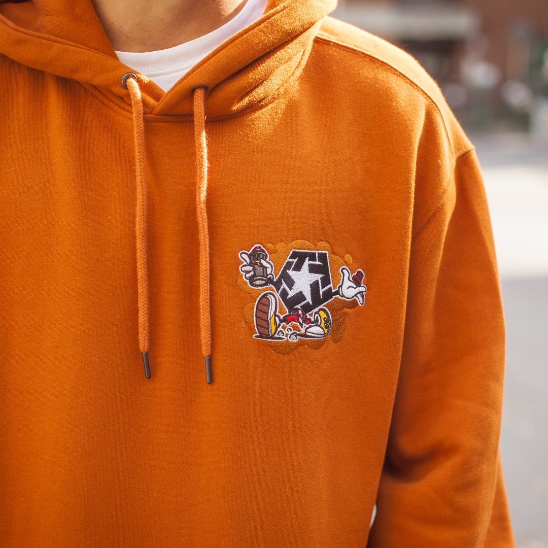 Tribal Mini Cartoon Hoodie rust