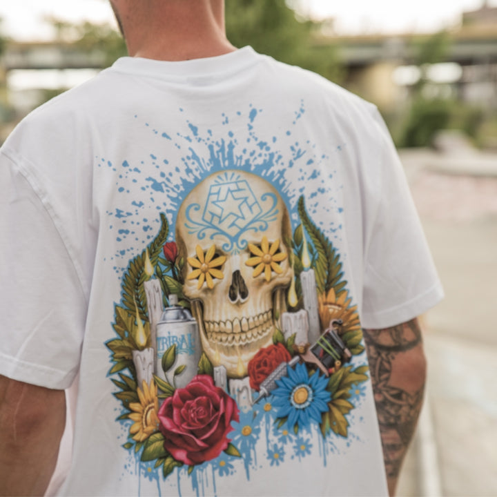 T-shirt tribale Garcia Altar bianca