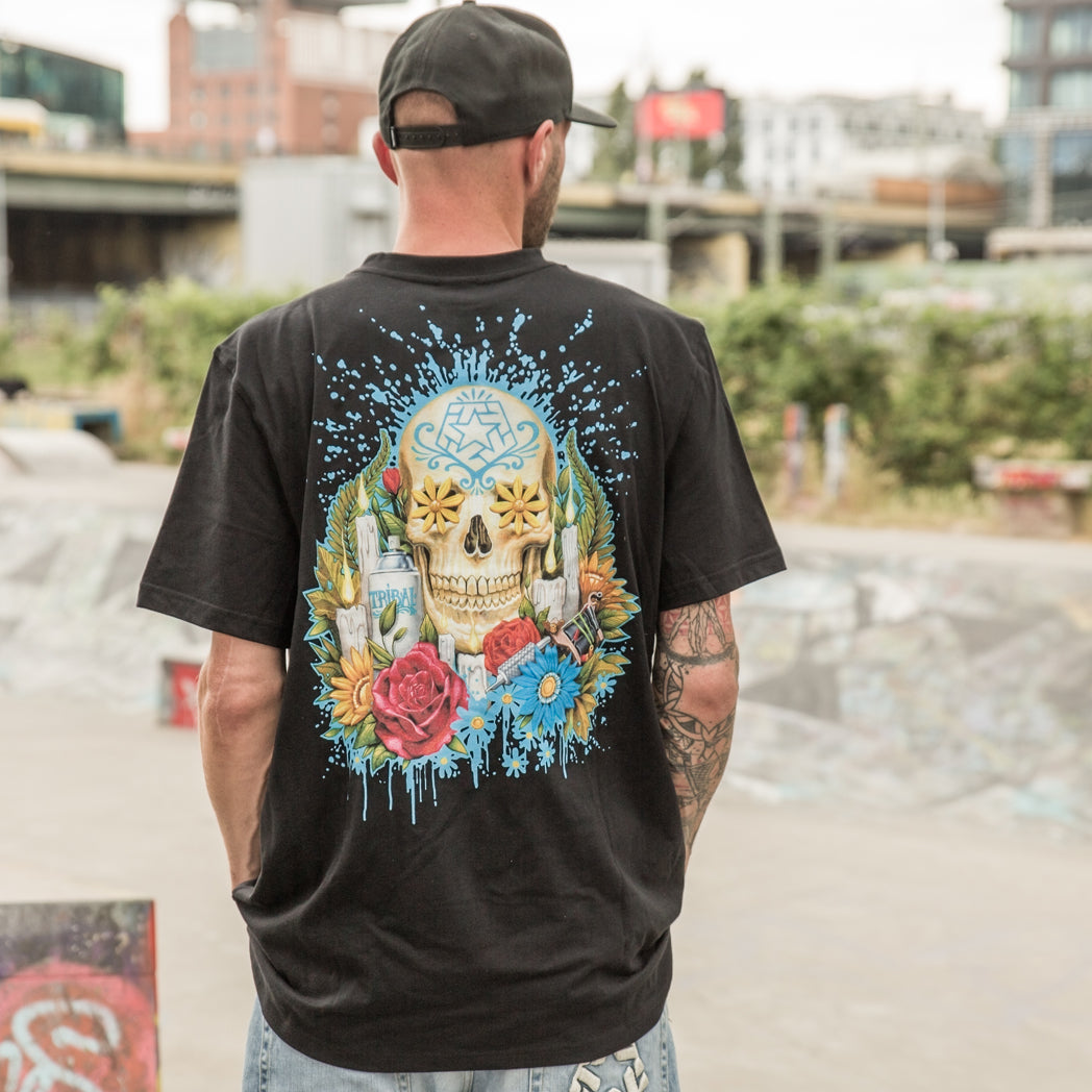 T-shirt tribale Garcia Altar nera