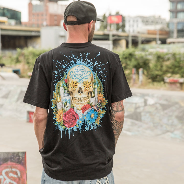 T-shirt tribale Garcia Altar nera