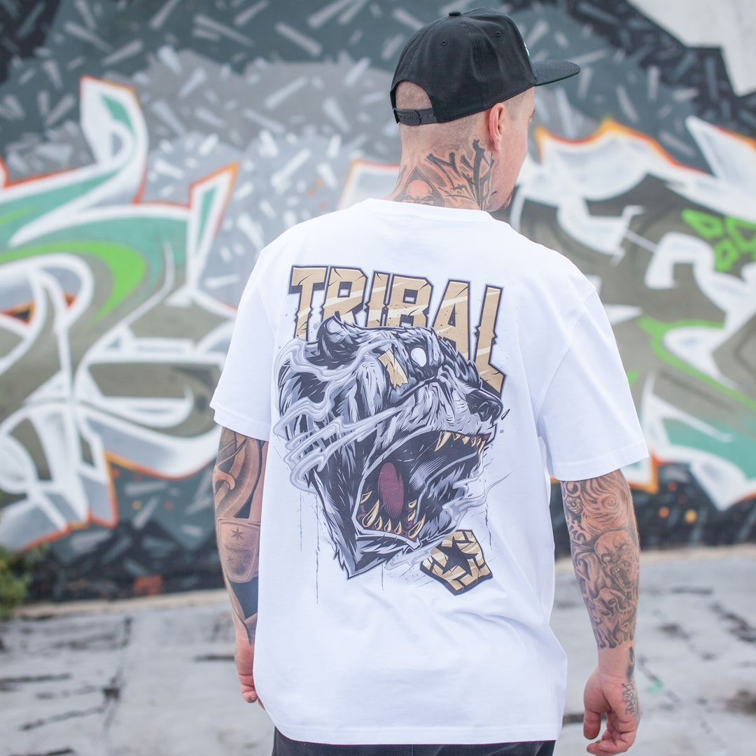 Camiseta Oso Tribal blanco