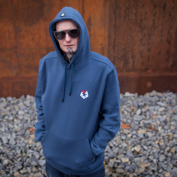 Sudadera con capucha Origi Old School azul medianoche