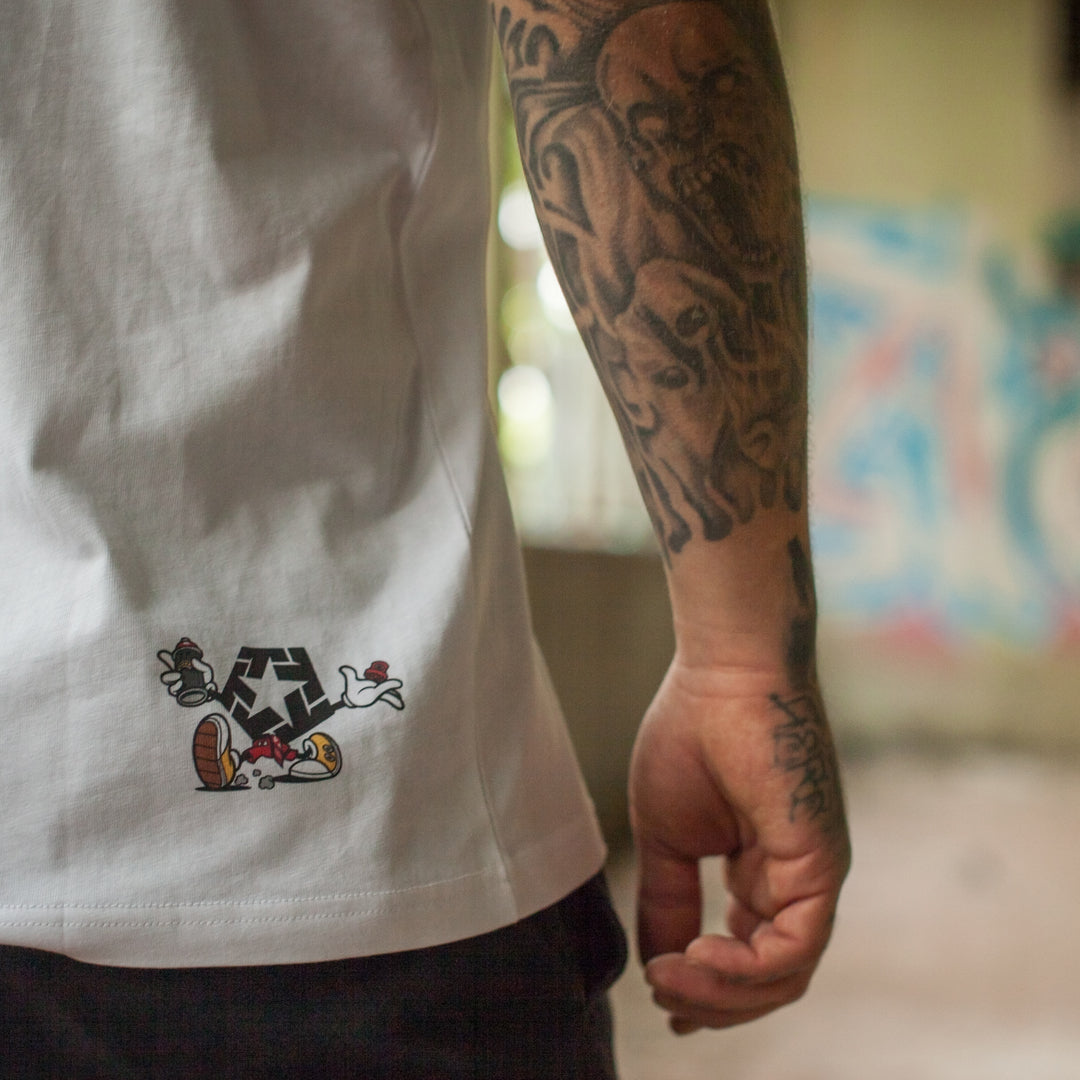 Tribal Cartoon T-Shirt white