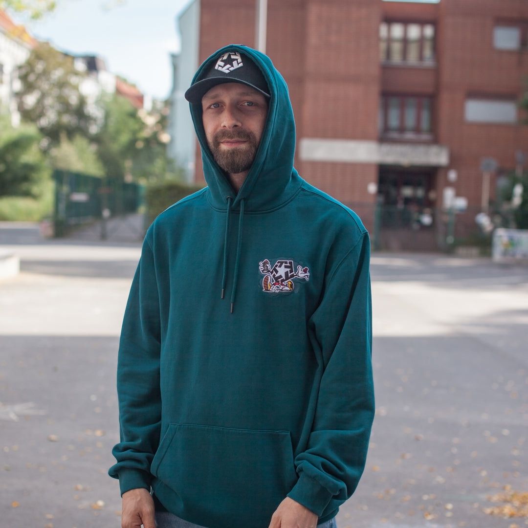 Felpa thrasher verde hot sale