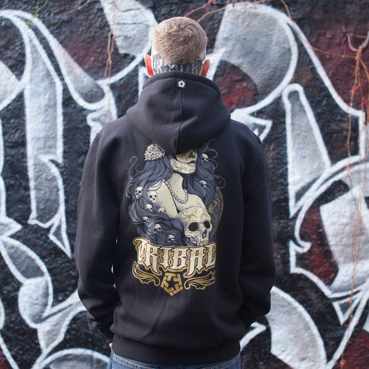 Tribal Muerte Zip Hoodie