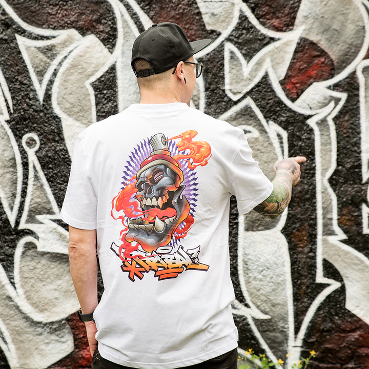 Tribal x Humone_SF Can T-Shirt white
