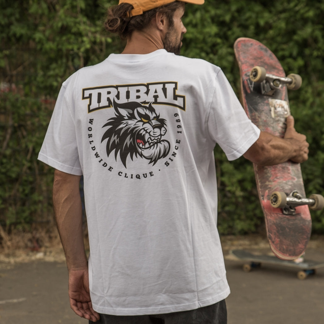 Tribal Fisek Tiger T-Shirt white