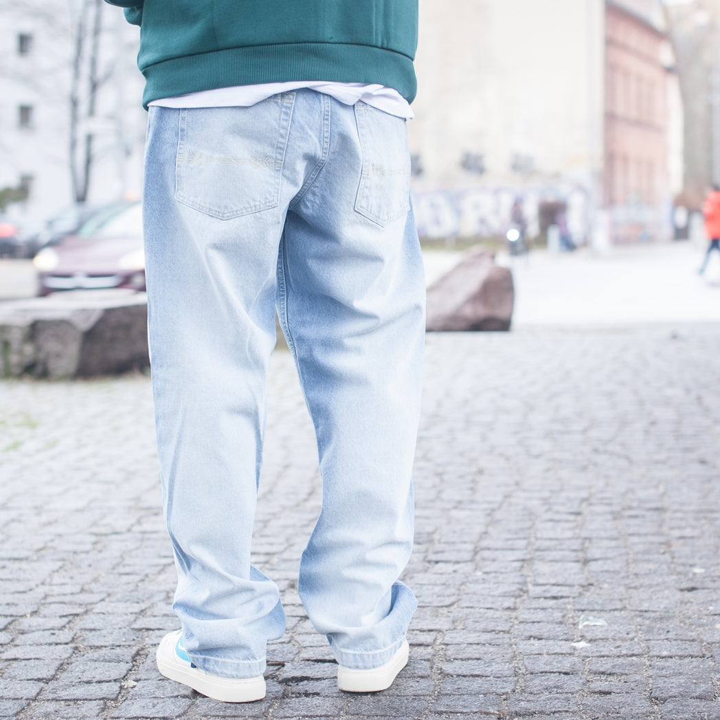 Tribal Barbed Wire Baggy pant white wash