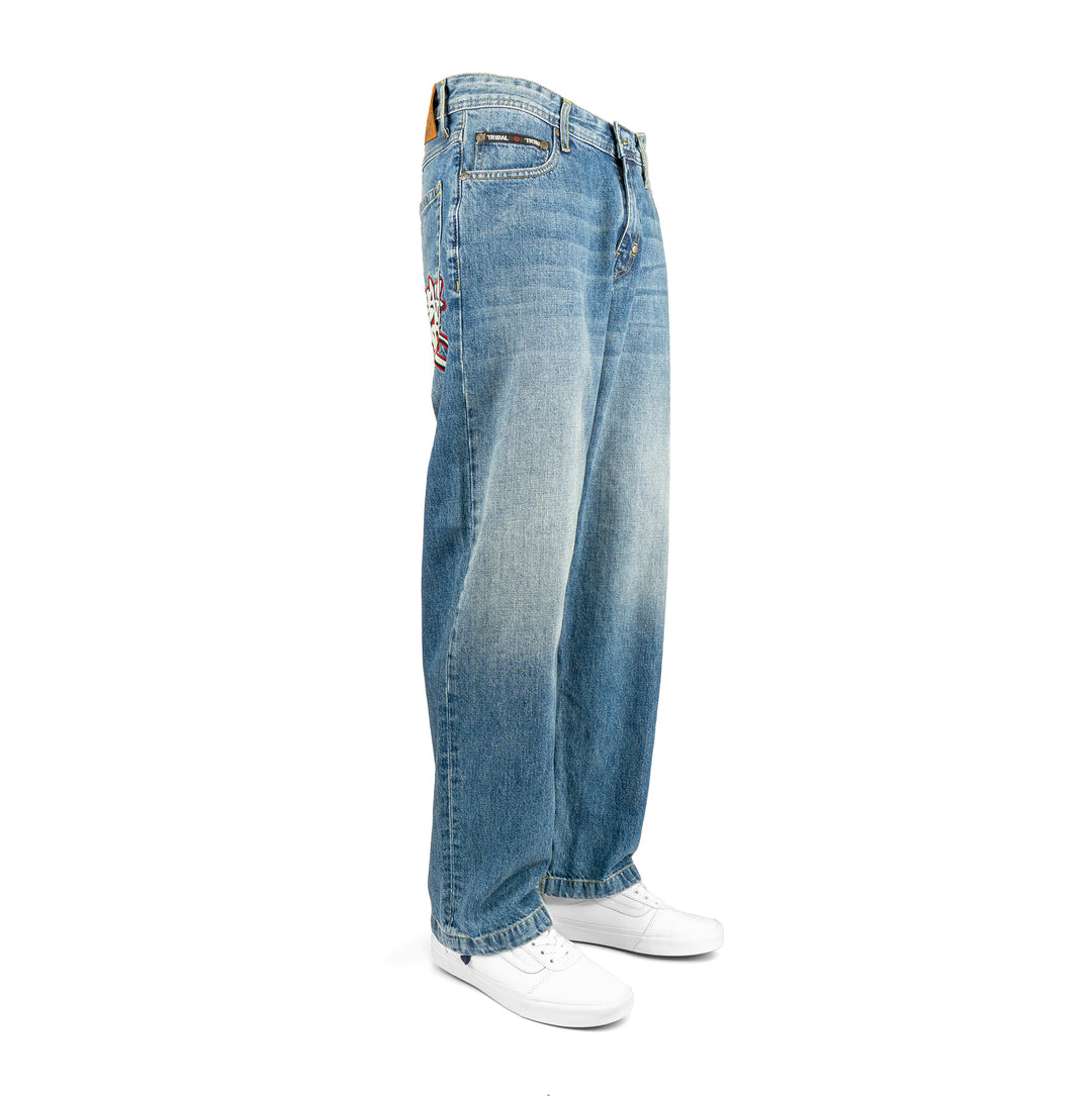 Dyse Tag Baggy Pant / blue steel