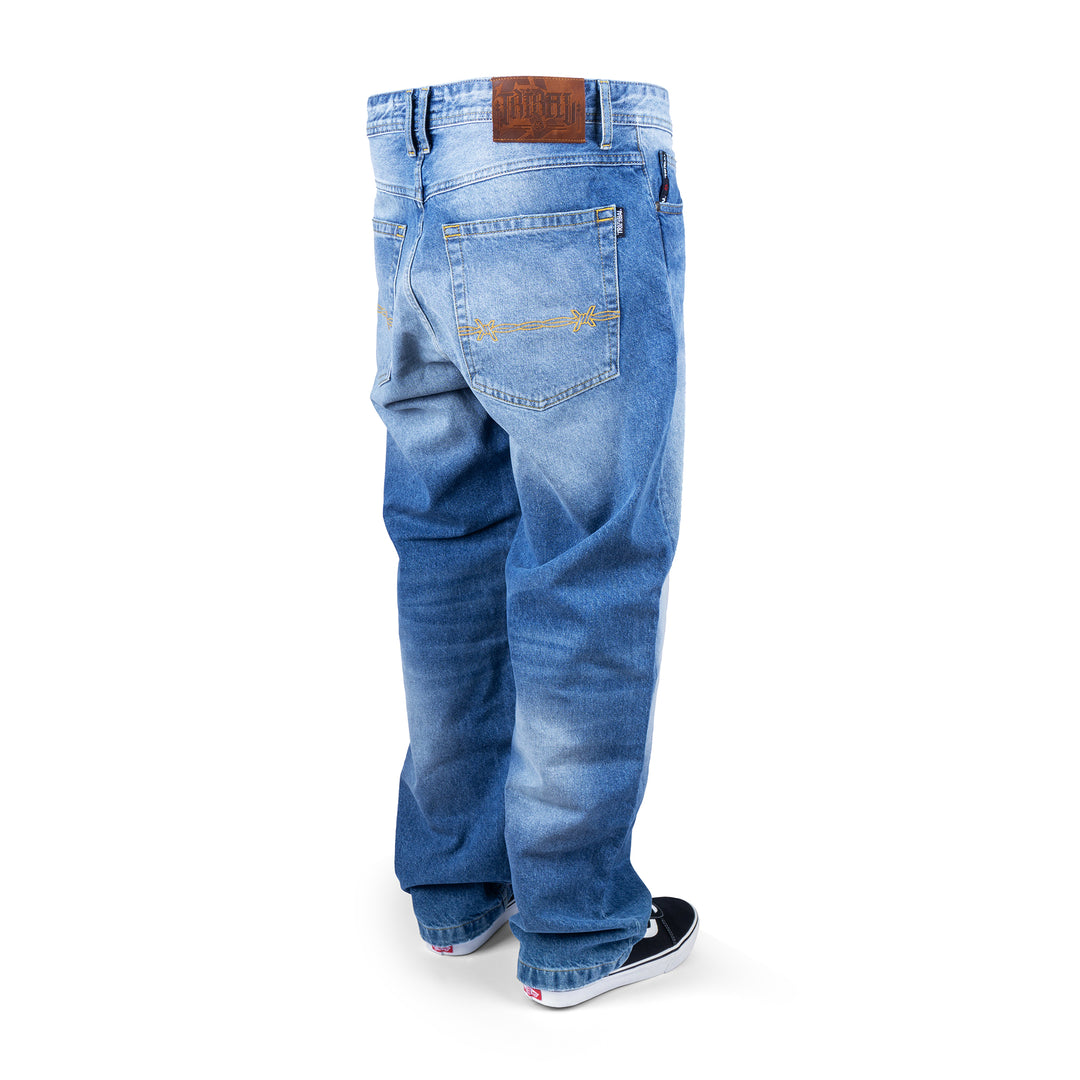 Tribal Barbed Wire Baggy pant venice wash