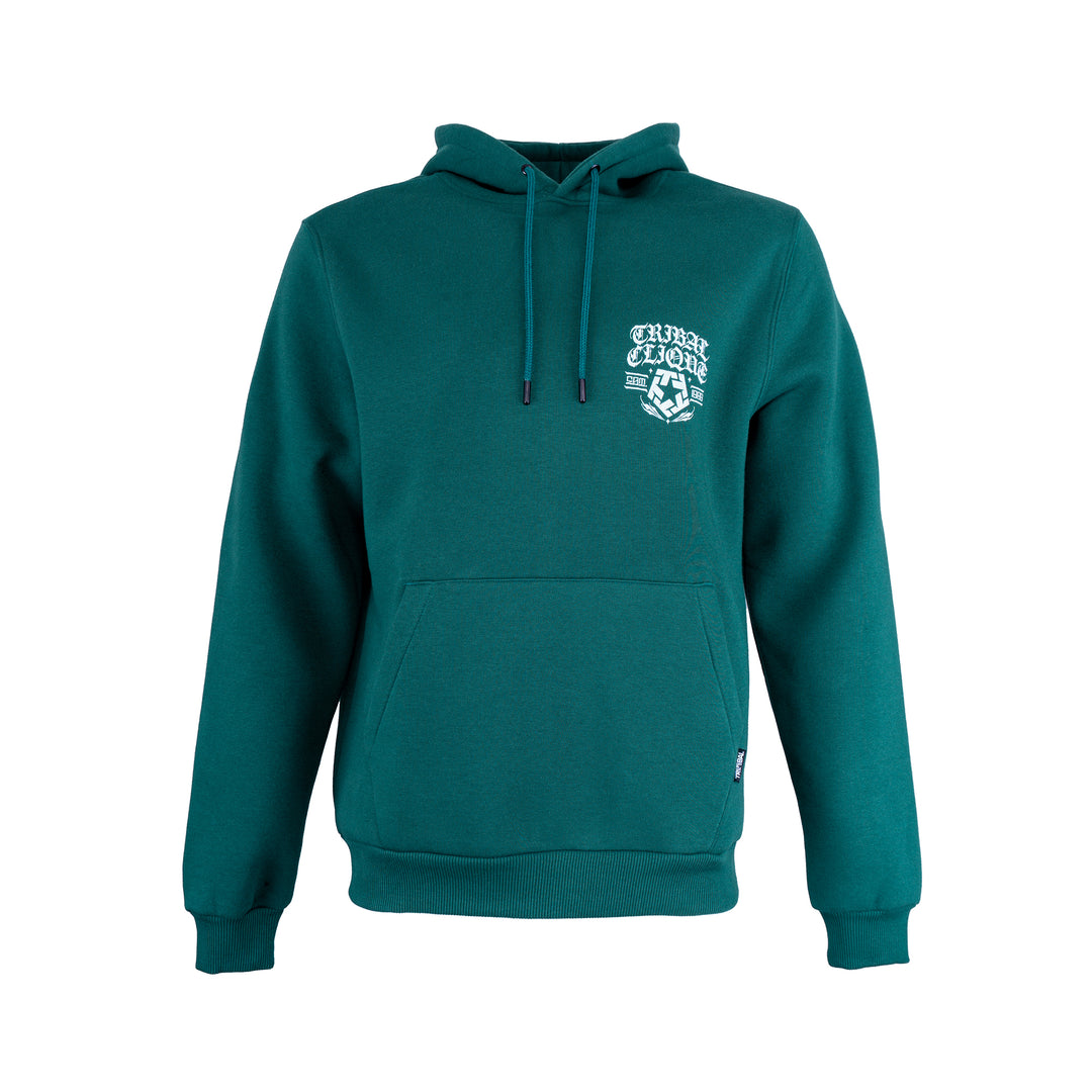 BLoved Worldwide Sudadera con capucha verde azulado oscuro