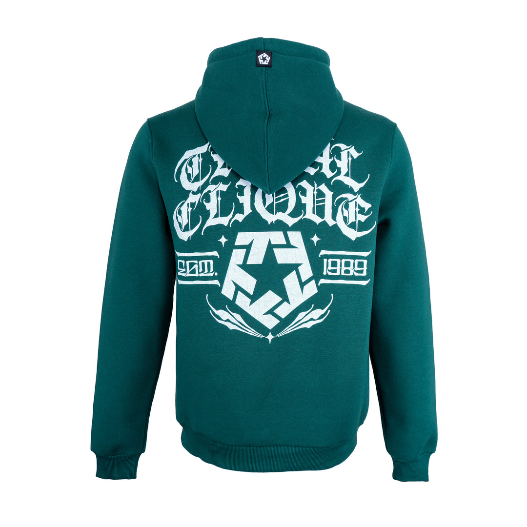 BLoved Worldwide Sudadera con capucha verde azulado oscuro