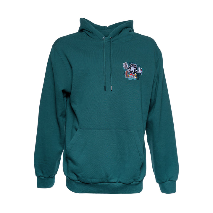 Tribal Mini Cartoon Hoodie dark teal