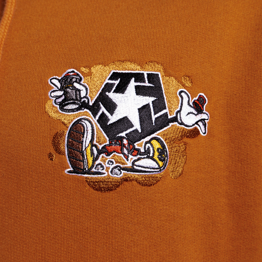 Tribal Mini Cartoon Hoodie rust