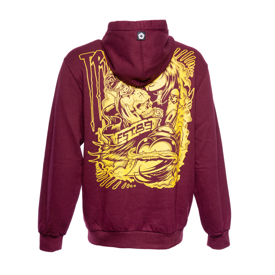 Tribal Maxx'89 hoodie morocco maroon