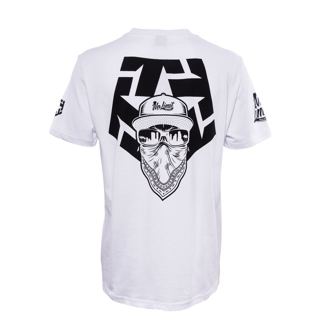 Tribal x No Limit Solution Collab Tee white