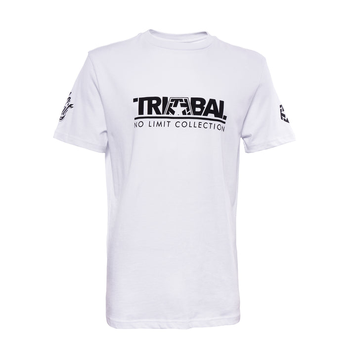 Camiseta de colaboración Tribal x No Limit Solution blanco