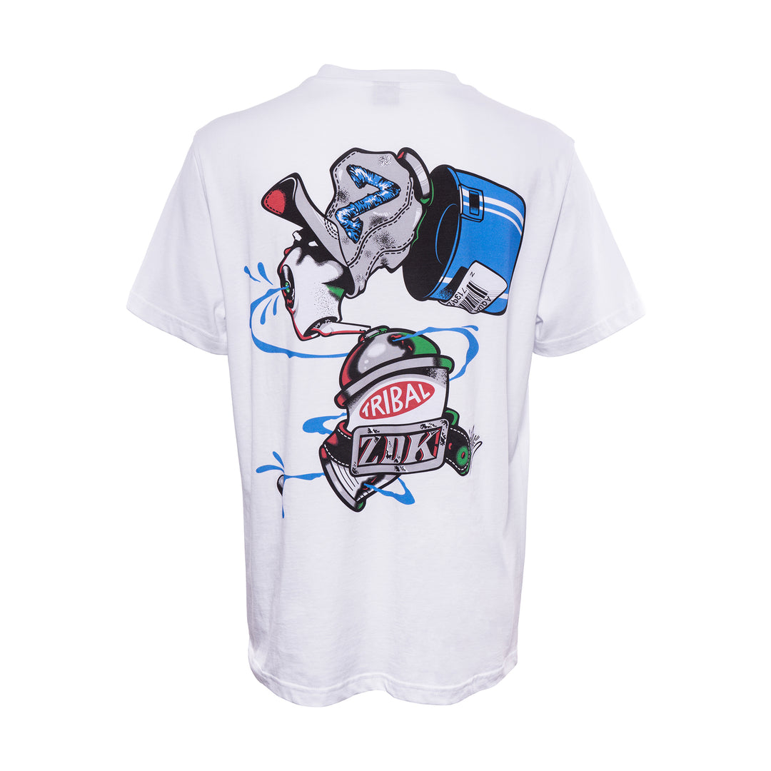 Tribal Zodak Can T-Shirt white