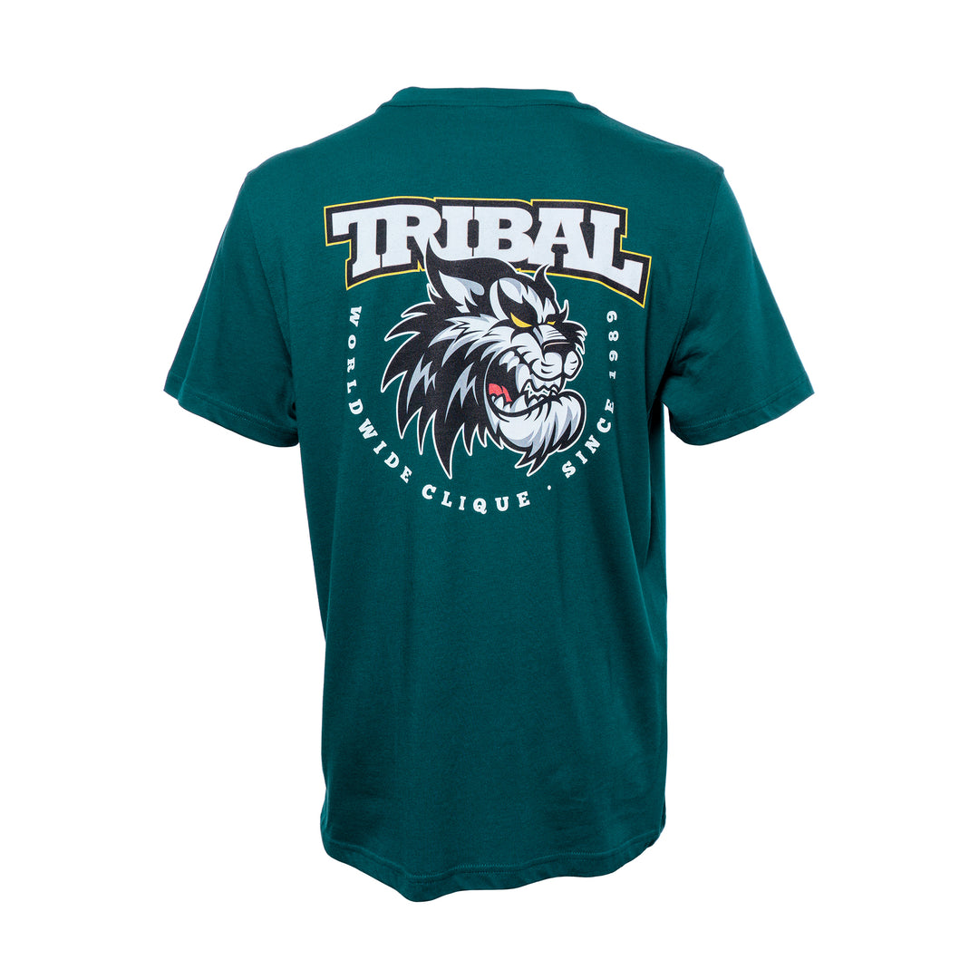Tribal Fisek Tiger Camiseta verde azulado oscuro