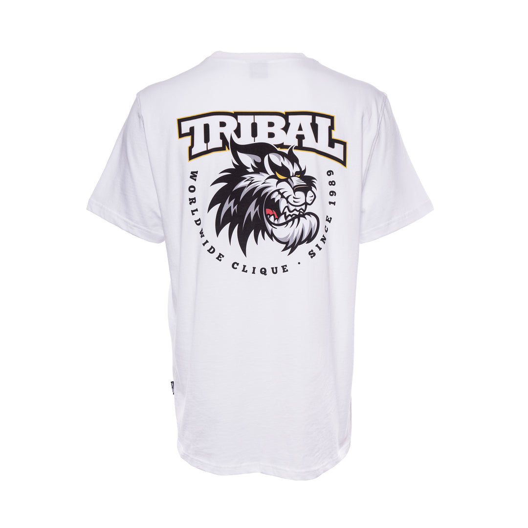 Maglietta tribale Fisek Tiger bianca