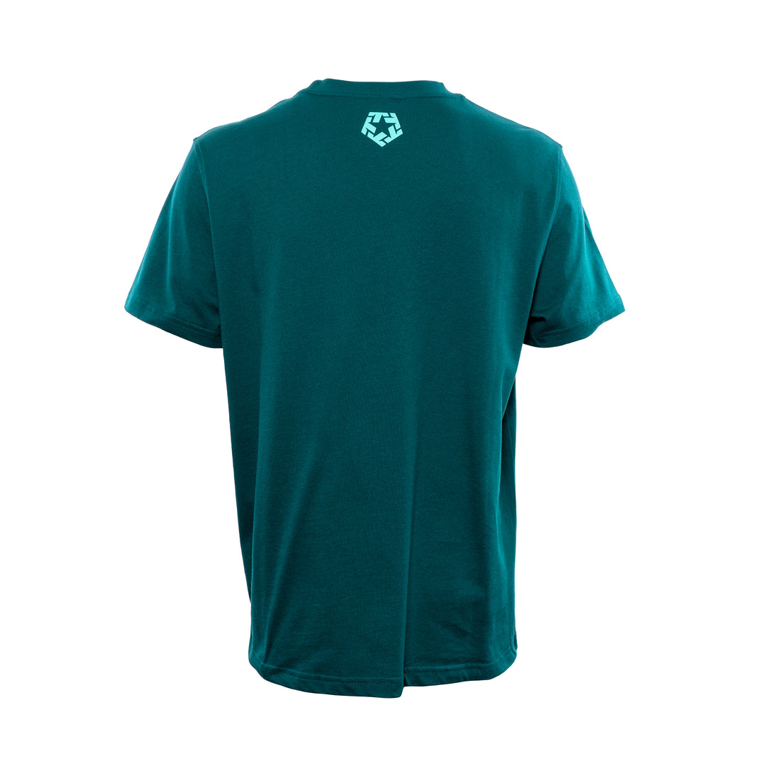 Camiseta inclinada Tribal x bloved_one / verde azulado oscuro