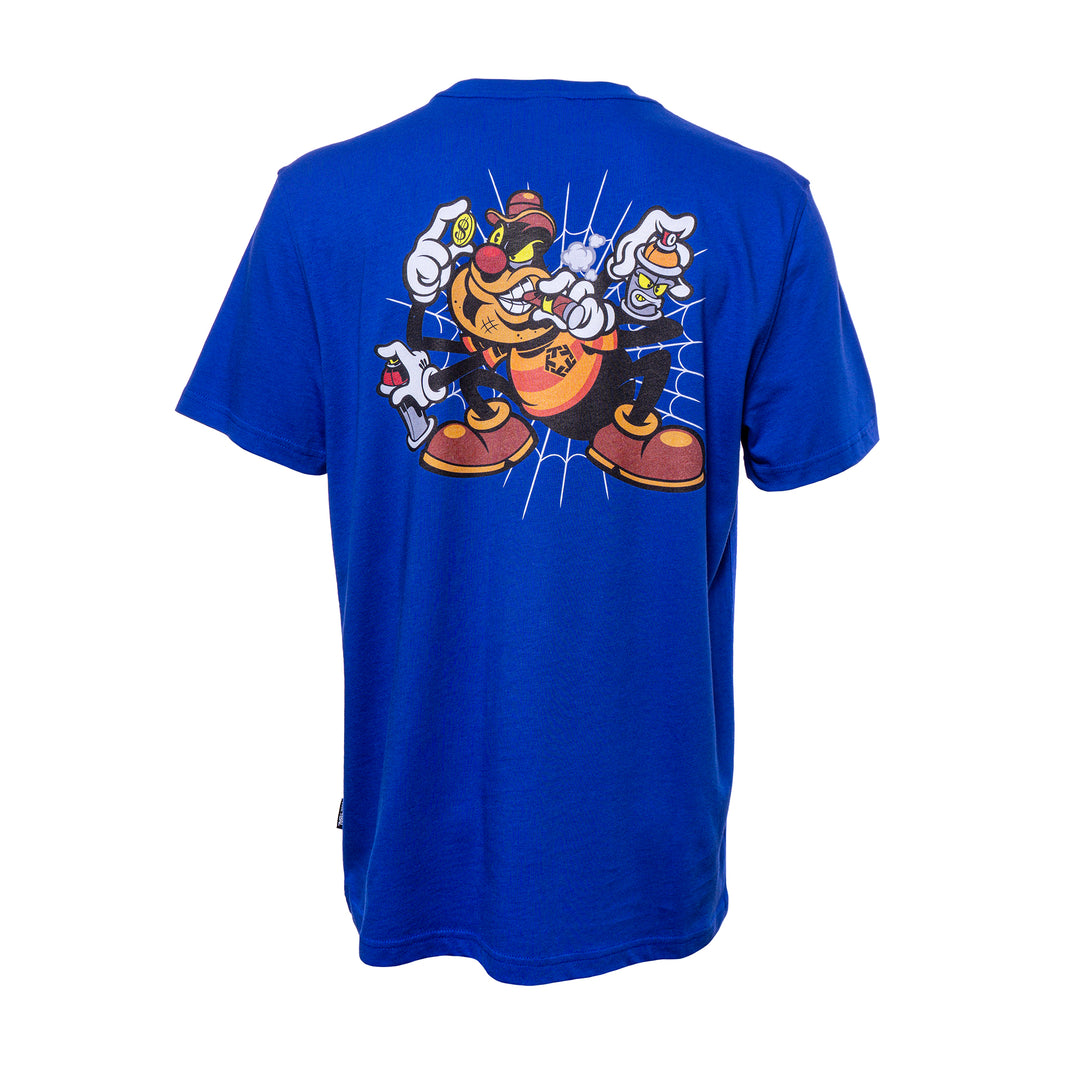 T-shirt Origi Spider / blu reale