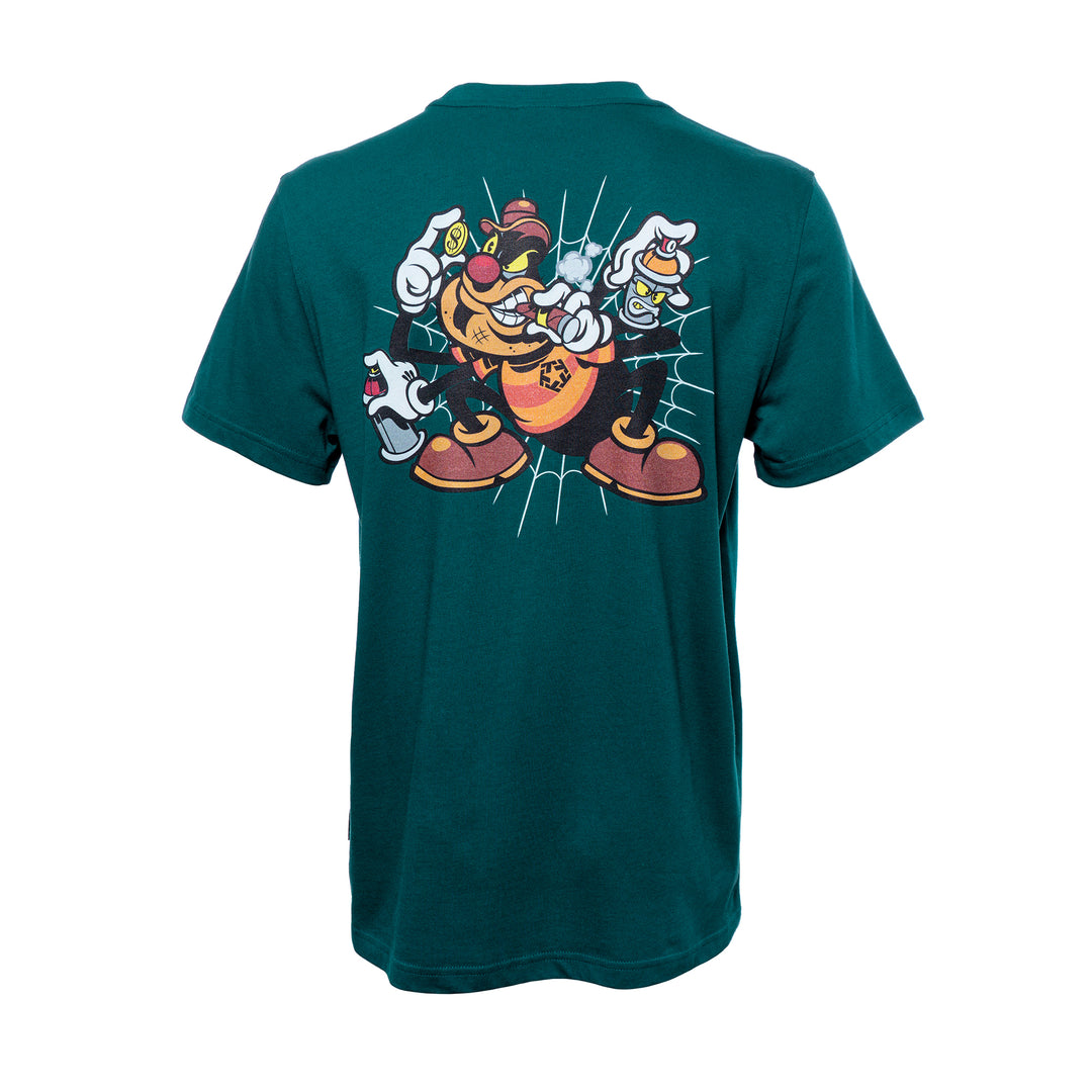 Camiseta Origi Spider / verde azulado oscuro