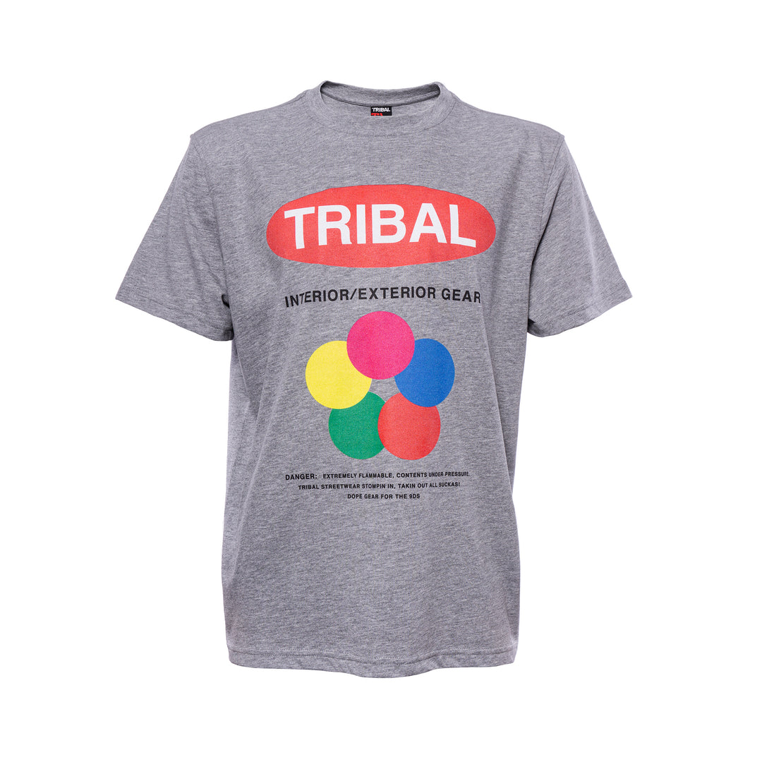 Camiseta Tribal Trilon gris jaspeado