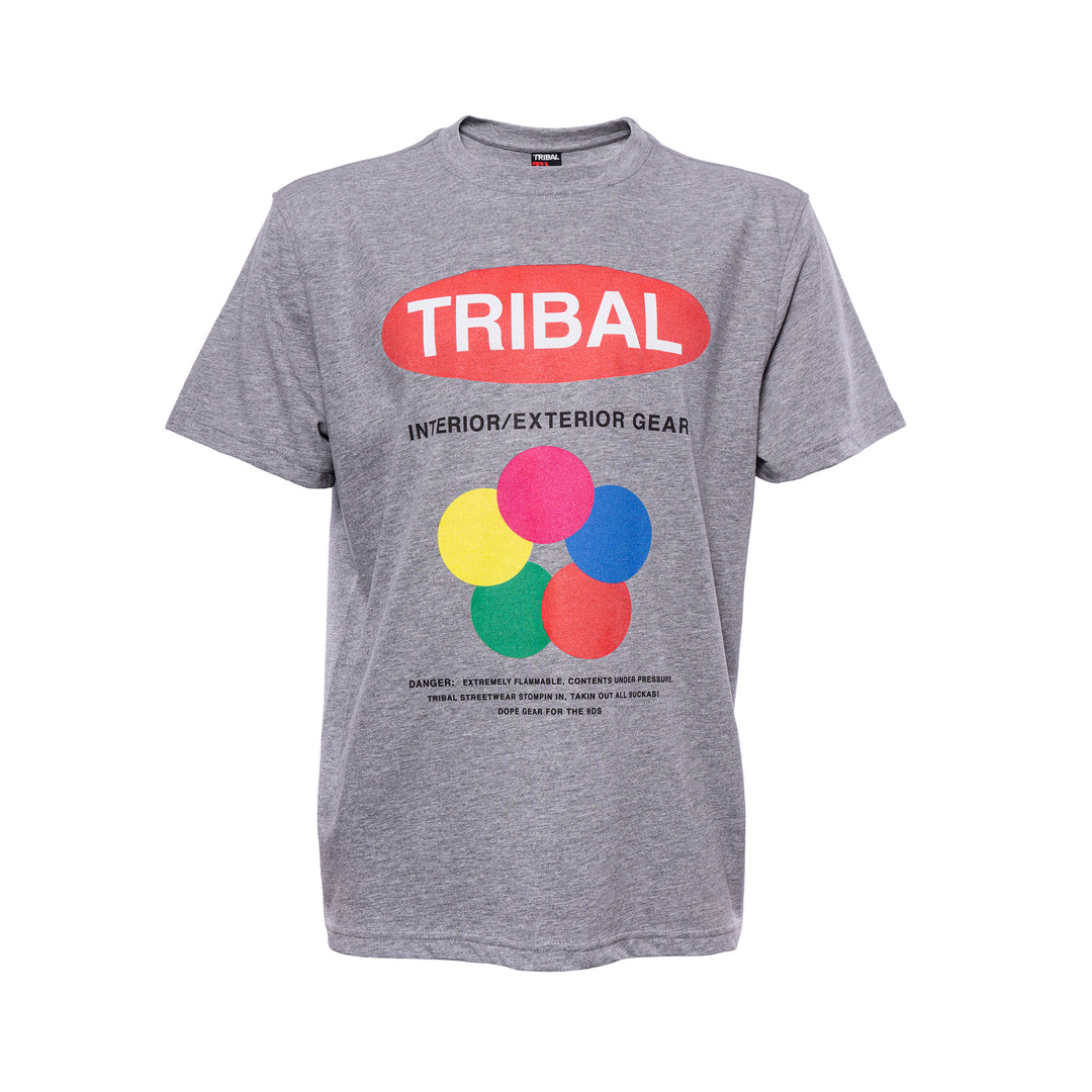 T-shirt Tribal Trilon grigio melange