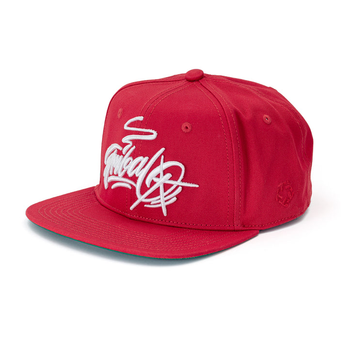 Tribal Baker Script Snapback Cap