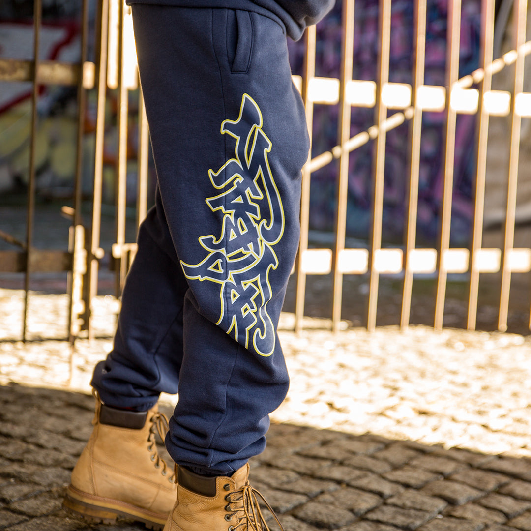 Pantaloni della tuta con logo classico tribale blu scuro