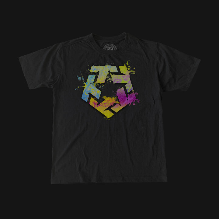 Camicia T-Star Splatter / taglio regolare nero